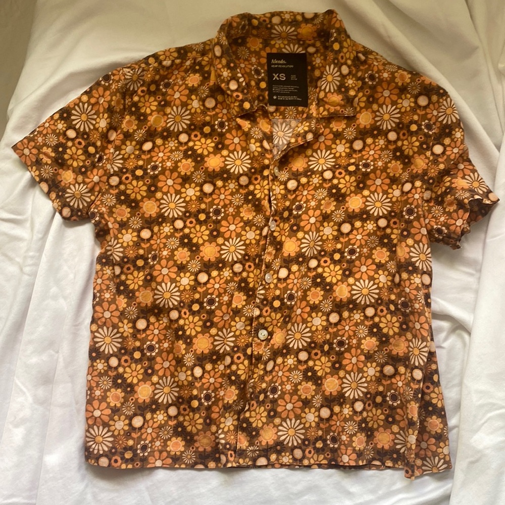 Afends Short-sleeve Hemp Blouse